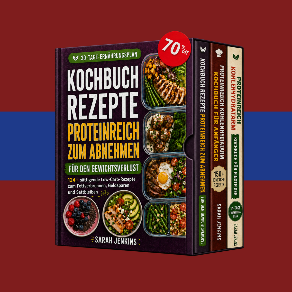 Das ultimative Paket: proteinreiche, kohlenhydratarme Rezepte + 2 BONI