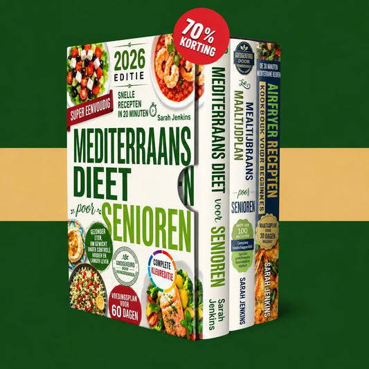 Mediterraan dieet: pakket met 3 boeken + 2 BONUSSEN