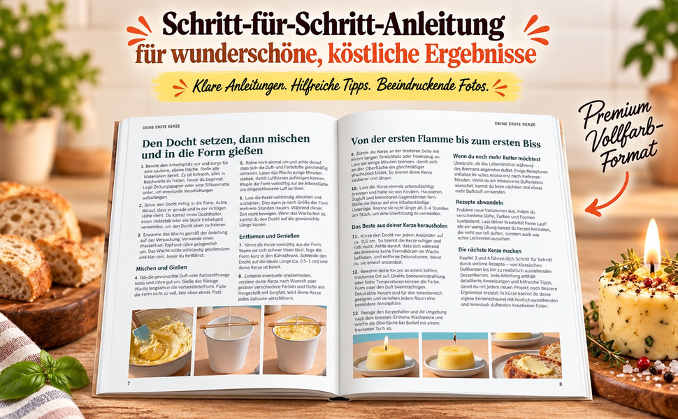 Iss die Kerze! — Kochbuch für essbare Kerzen — imagem 3