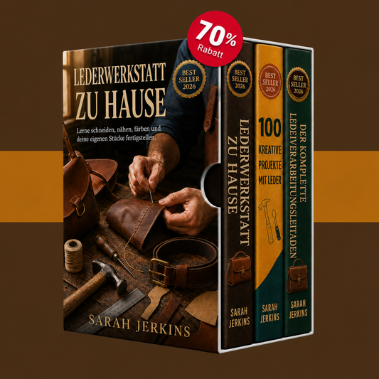 Lederwerkstatt für Zuhause: Lernen Sie Lederprodukte zu Gestalten, Nähen und Restaurieren