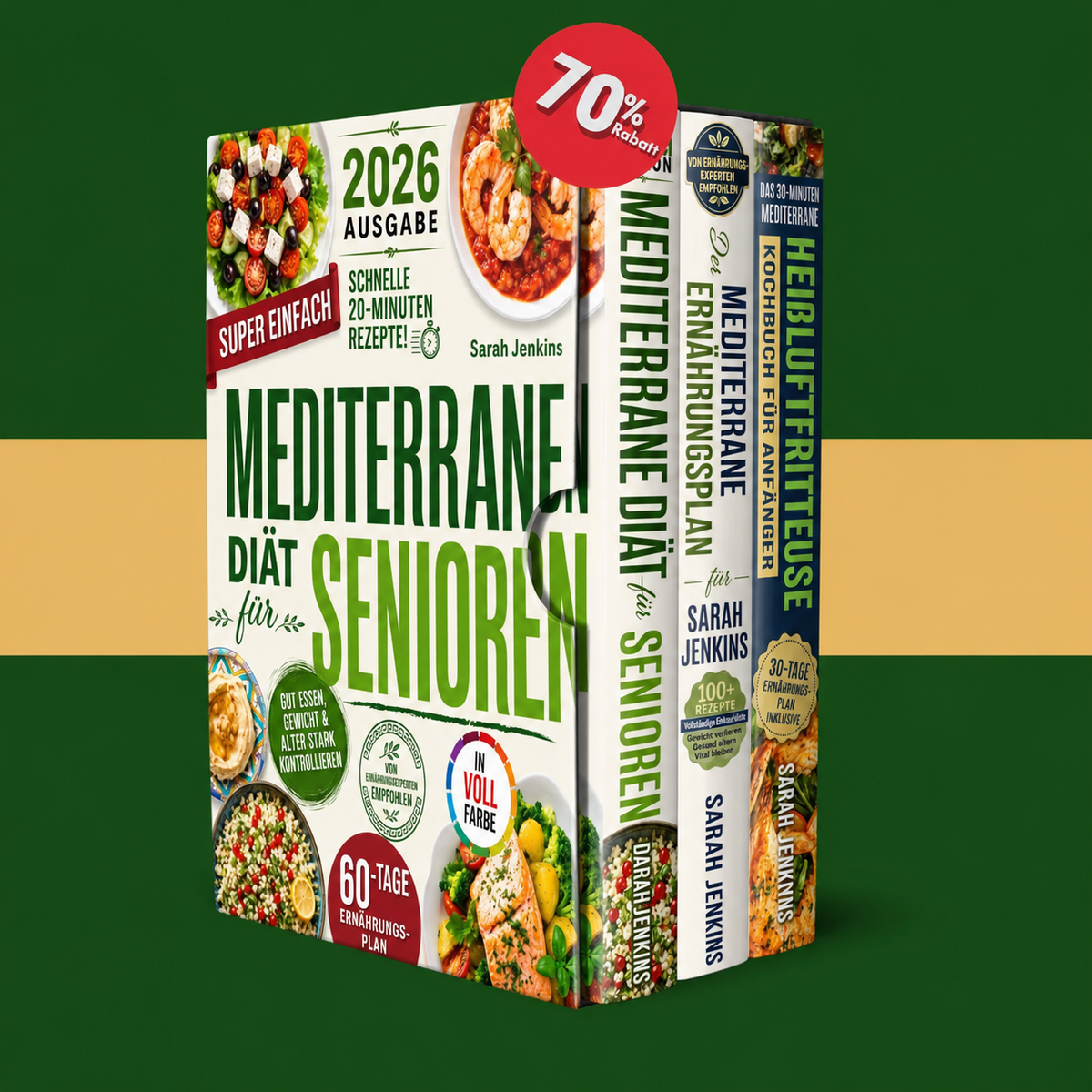 The Mediterranean Diet 3-Book Bundle + 2 BONI