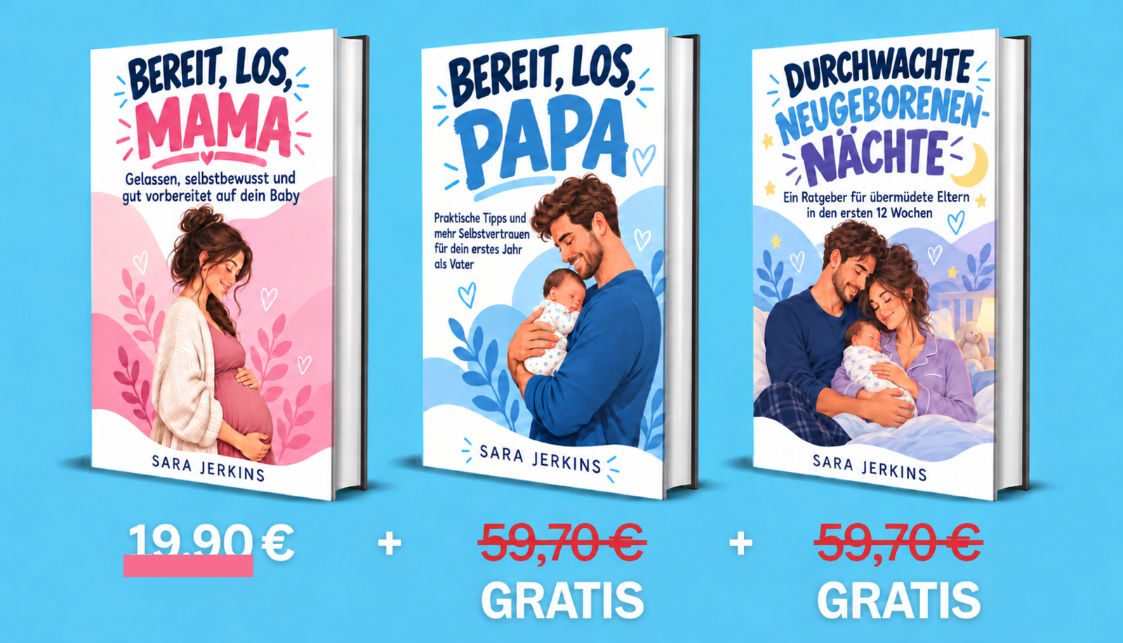 Auf die Plätze, MAMA und PAPA! — 3-Bücher-Sammlung