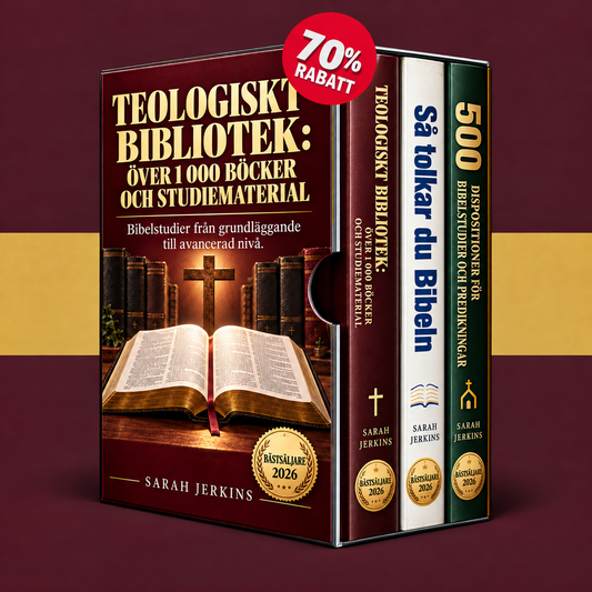 Teologiskt bibliotek: över 1 000 böcker och studiematerial + 2 BONUSBÖCKER